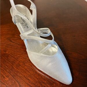 Silver Satiny Dress Shoe